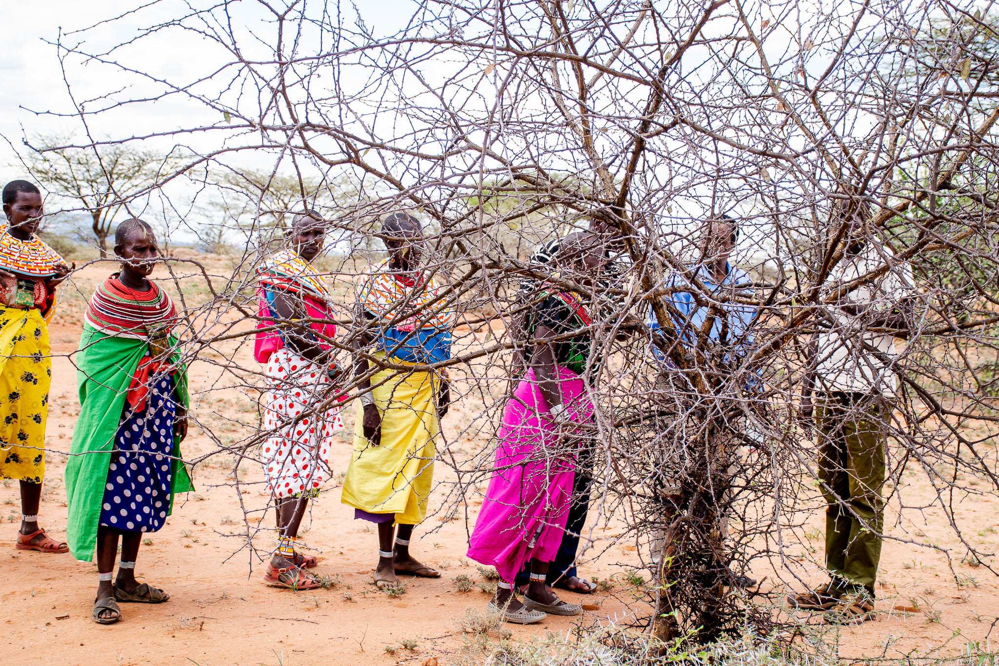 Samburu woman community leader at gum arabic engagement meeting