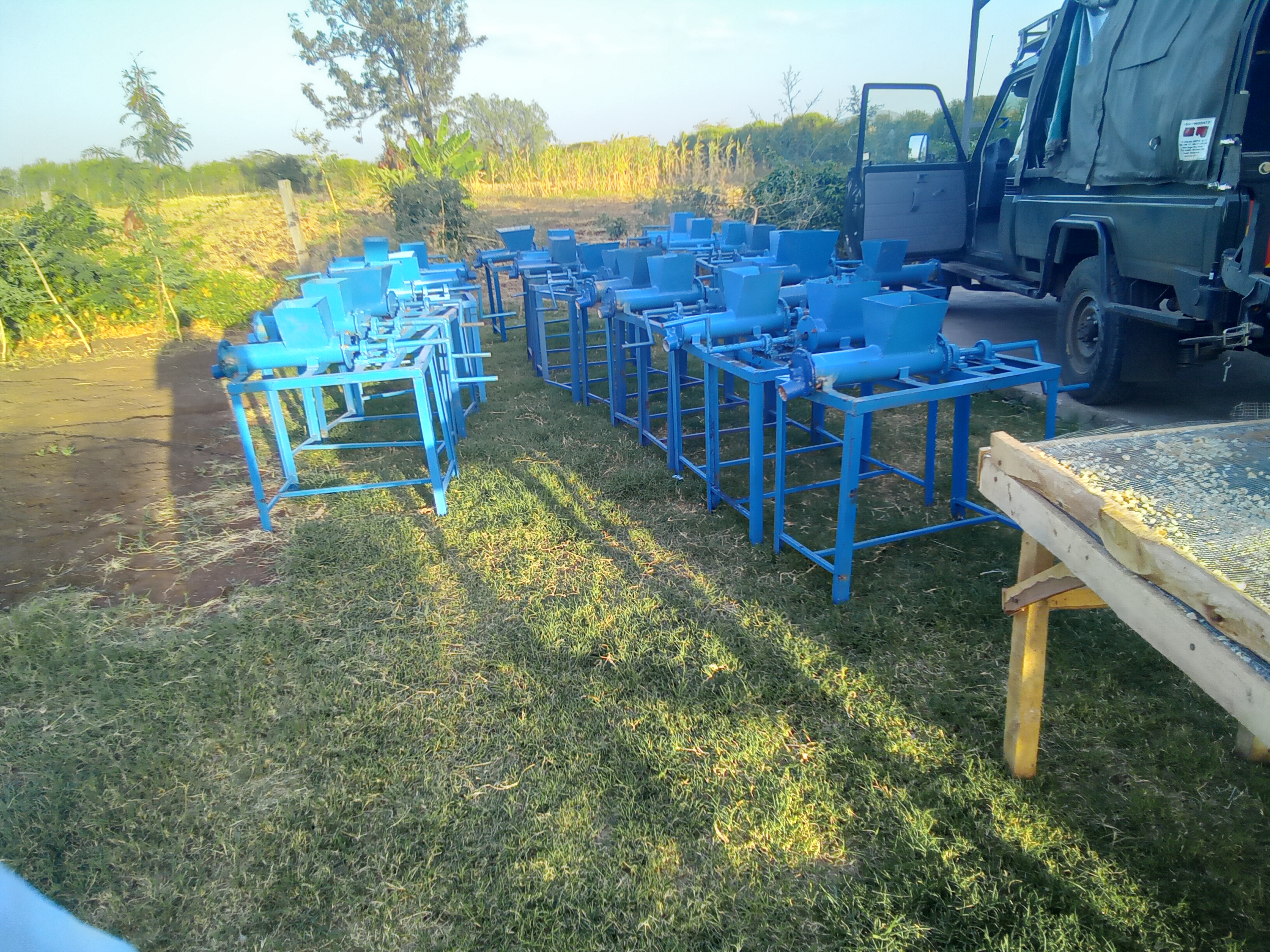Briquette machines distributed to groups