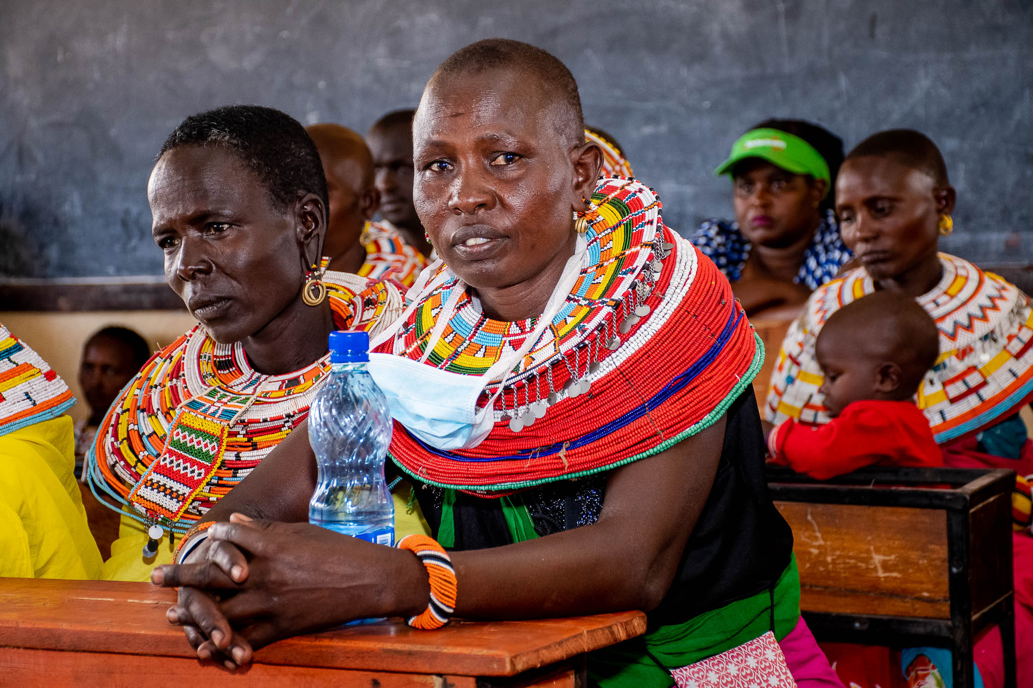 Gum arabic collectors at a training session in Samburu