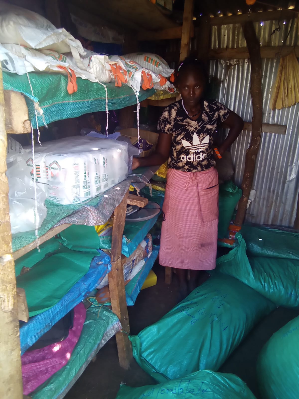 Dukawala shopkeeper managing community food hub